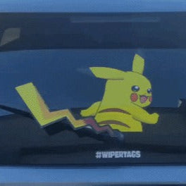 Pika Wagging Tail Wiper Sticker