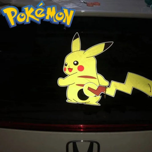 Pika Wagging Tail Wiper Sticker